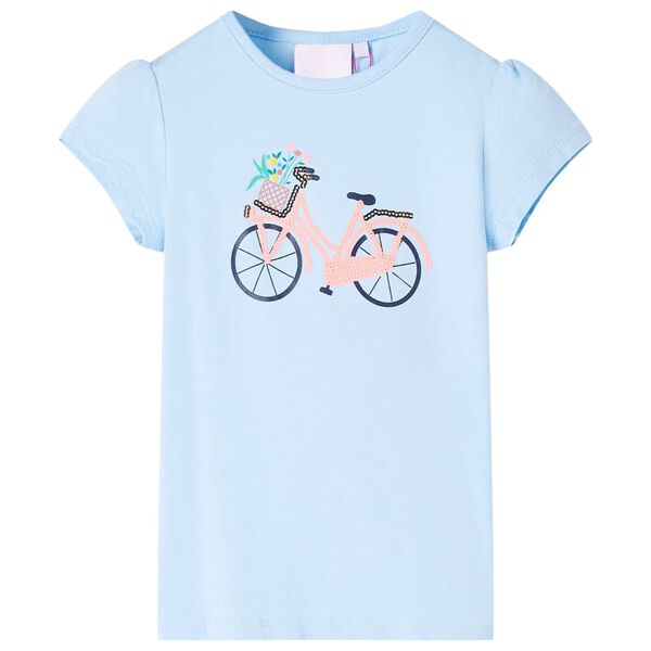 T-shirt pour enfants bleu clair 104