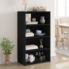 vidaXL Buffet haut noir 70x41x124 cm bois d'ing&eacute;nierie