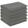 vidaXL Tissu de Table 5 pc Rectangulaire Gris clair 140 x 140 cm