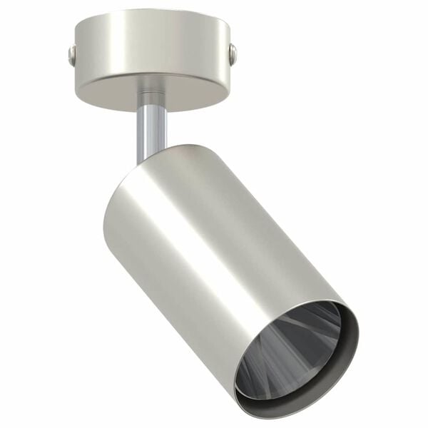 vidaXL Spot de plafond Nickel brossé 6 x 6 x 16.5 cm Acier