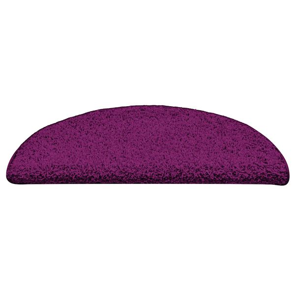 vidaXL Tapis d'escalier 30 pièces 56 x 17 x 3 cm Rose Demi-rond