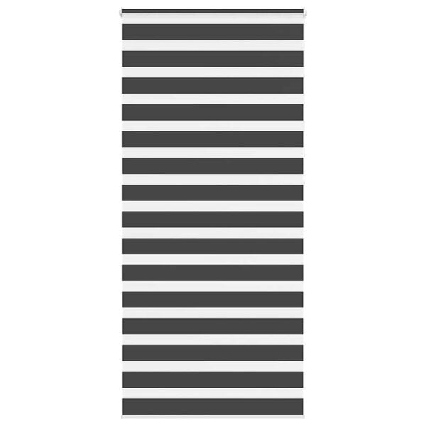 vidaXL Store z&egrave;bre noir 100x230 cm largeur du tissu 95,9 cm polyester