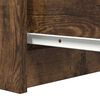 vidaXL Buffet avec tiroirs chêne fumé 37,5x35x99 cm bois d'ingénierie