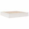 vidaXL Lit avec matelas blanc 200x200 cm bois massif de pin