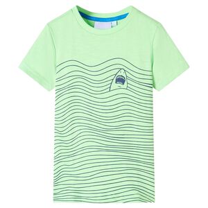 T-shirt pour enfants vert n&eacute;on 128