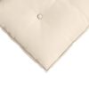 vidaXL Coussin de Dos Beige 160 x 50 cm Tissu en microfibre