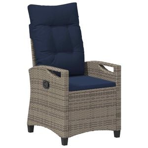 vidaXL Chaise de jardin inclinable 56 x 60 x 112 cm acier