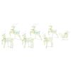 vidaXL Rennes LED 7 pc 40 LED Multicouleur 42 x 15 x 64 cm PET
