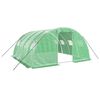 vidaXL Serre avec cadre en acier vert 16 m&sup2; 4x4x2 m