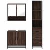 vidaXL Ensemble de meubles de salle de bain 3 pcs Chêne marron