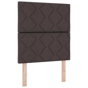 vidaXL T&ecirc;te de lit Marron fonc&eacute; 80 cm tissu
