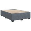 vidaXL Sommier &agrave; lattes de lit et matelas Gris fonc&eacute; 140x190cm Velours
