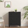 vidaXL Buffet noir 69,5x34x90 cm bois d'ingénierie