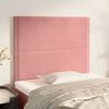 vidaXL T&ecirc;te de lit Rose 100x5x118/128 cm Velours