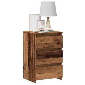 vidaXL Table de chevet vieux bois 40x35x62,5 cm bois d'ing&eacute;nierie
