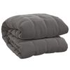 vidaXL Couverture lest&eacute;e Gris 220x260 cm 11 kg Tissu