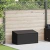 vidaXL Coffre de rangement de jardin Noir 110x50x58 cm R&eacute;sine tress&eacute;e