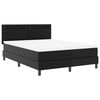 vidaXL Lit &agrave; ressorts avec matelas Noir 160 x 200 cm Simili cuir