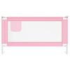 vidaXL Barri&egrave;re de s&eacute;curit&eacute; de lit d'enfant Rose 150x25 cm Tissu