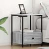 vidaXL Cabinet de chevet Gris Sonoma 42 x 41 x 56 cm Bois d'ing&eacute;nierie