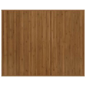 vidaXL Tapis rectangulaire marron 80x100 cm bambou