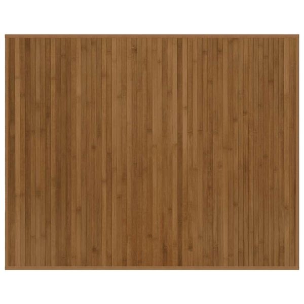 vidaXL Tapis rectangulaire marron 80x100 cm bambou