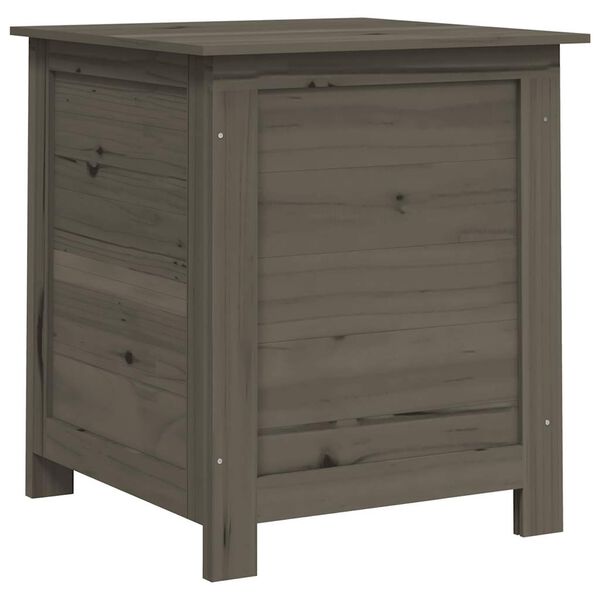 vidaXL Boîte à coussins d'extérieur Anthracite 50x50x56cm Sapin massif