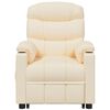 vidaXL Fauteuil de massage Cr&egrave;me Tissu