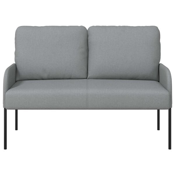 vidaXL Canap&eacute;s avec coussin 110cm Gris clair Contreplaqu&eacute;