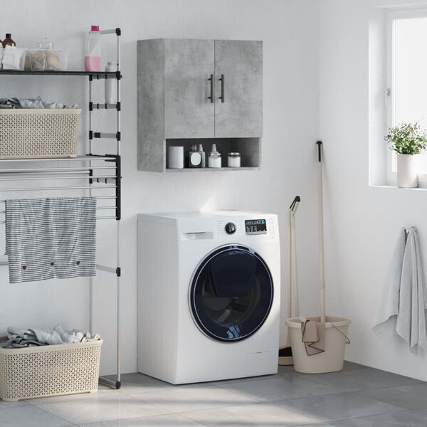 vidaXL Armoire murale gris béton 60x31x70 cm bois d'ingénierie