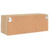vidaXL Meuble TV mural chêne sonoma 80x30x30 cm bois d'ingénierie
