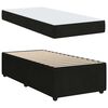 vidaXL Cadre de lit avec matelas Noir 90 x 190 cm tissu