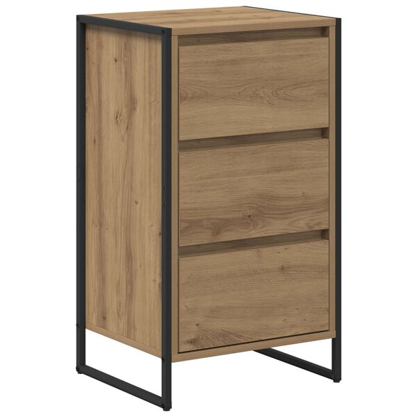 vidaXL Buffet Ch&ecirc;ne artisan 42 x 36 x 75.5 cm Bois d'ing&eacute;nierie