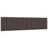 vidaXL Cadre de lit sans matelas Hanko marron fonc&eacute; 200x200 cm tissu