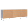 vidaXL Meuble TV sonoma gris 150x30x50 cm bois d'ingénierie