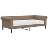 vidaXL Lit de jour avec matelas cappuccino 90x200 cm similicuir