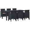 vidaXL Ensemble de salle &agrave; manger pour jardin 7 pc Anthracite
