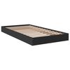 vidaXL Cadre de lit sans matelas noir 90x190 cm bois ing&eacute;nierie