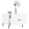 vidaXL Table basse blanc brillant 50x50x40 cm bois d'ingénierie