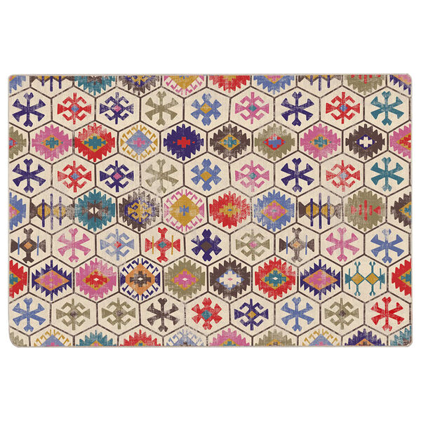 vidaXL Tapis lavable multicolore 190x300 cm