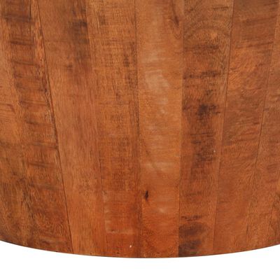 vidaXL Table basse Ø 52x30 cm bois de manguier brut massif