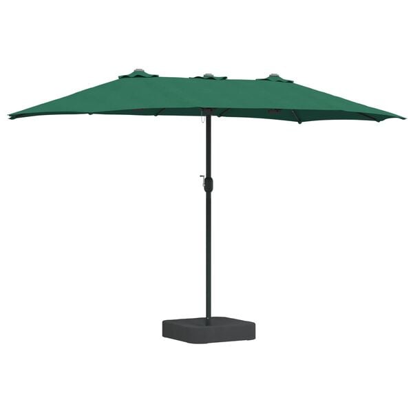 vidaXL Parasol de jardin Vert 385 x 209 x 244 cm Polyester