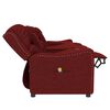 vidaXL Fauteuil de massage inclinable 4 places porte-gobelets bordeaux