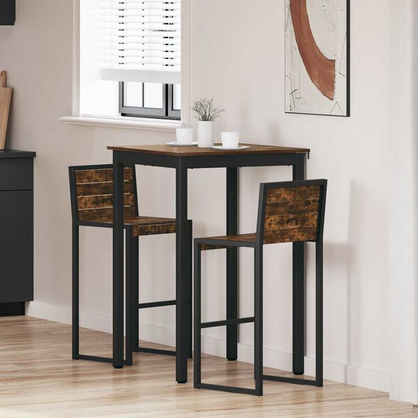 vidaXL Table de salle &agrave; manger / Table de repas Bois d'ing&eacute;nierie