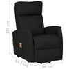 vidaXL Fauteuil de massage Noir Tissu