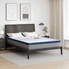vidaXL Surmatelas Blanc 140 x 200 cm Tissu jacquard