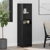vidaXL Haut Armoire Ch&ecirc;ne noir 35 x 37 x 142 cm Bois d'ing&eacute;nierie