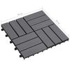 vidaXL Carreaux de terrasse 20pcs Délavage gris 30x30 cm Acacia solide