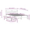 vidaXL Cadre de lit sans matelas cire marron 160x200cm bois pin massif