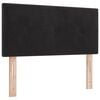 vidaXL T&ecirc;te de lit LED avec bandes LED Noir 80 cm Velours